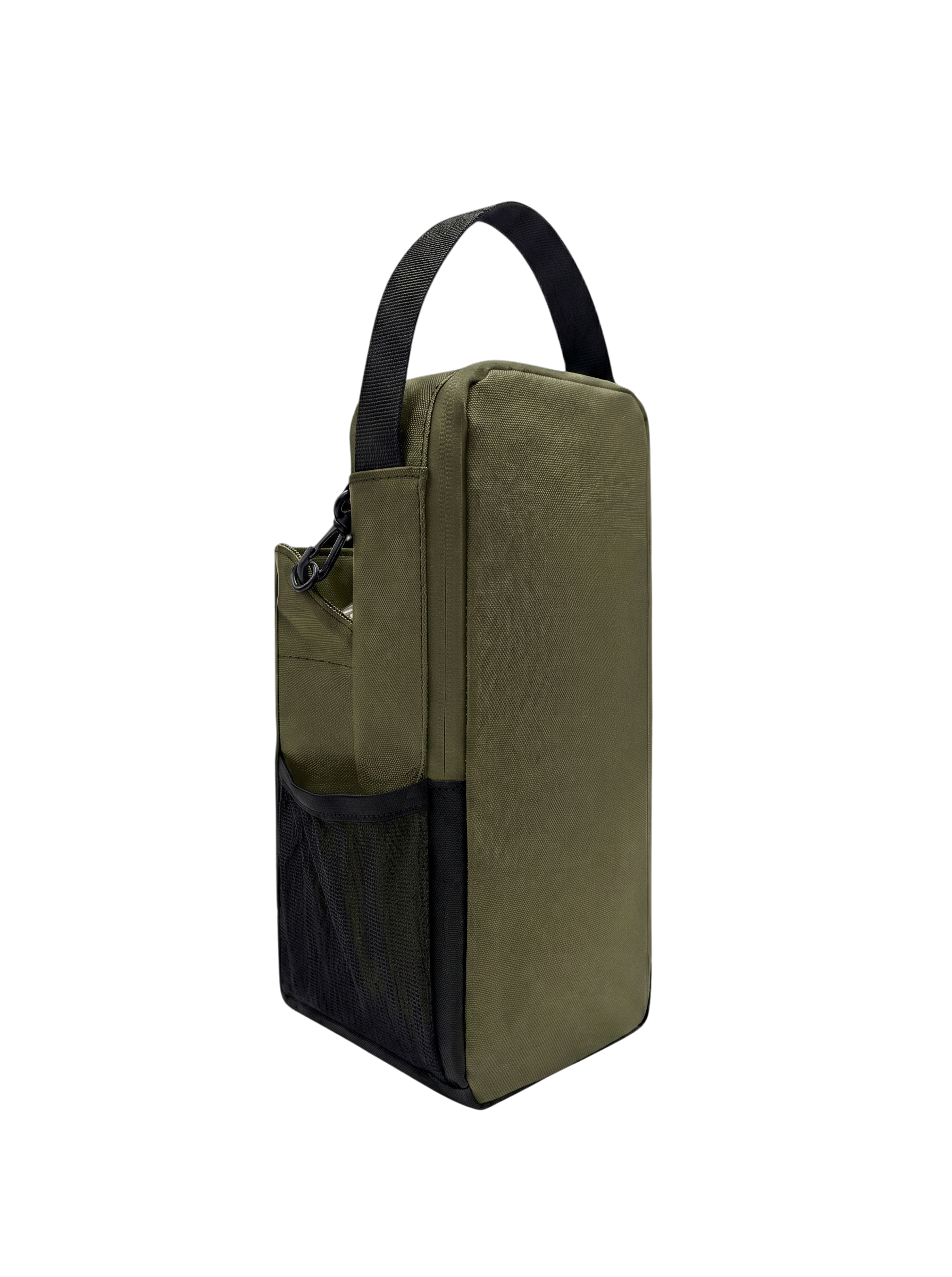 Green PeakGear magnetic gym bag with shoulder strap