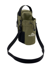 Green magnetic gym bag with PeakGear bottle holder