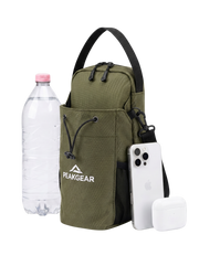 Green PeakGear workout bag with magnetic attachment